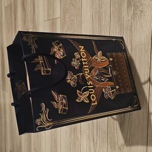 Louis Vuitton Navy and Gold Gift Bag